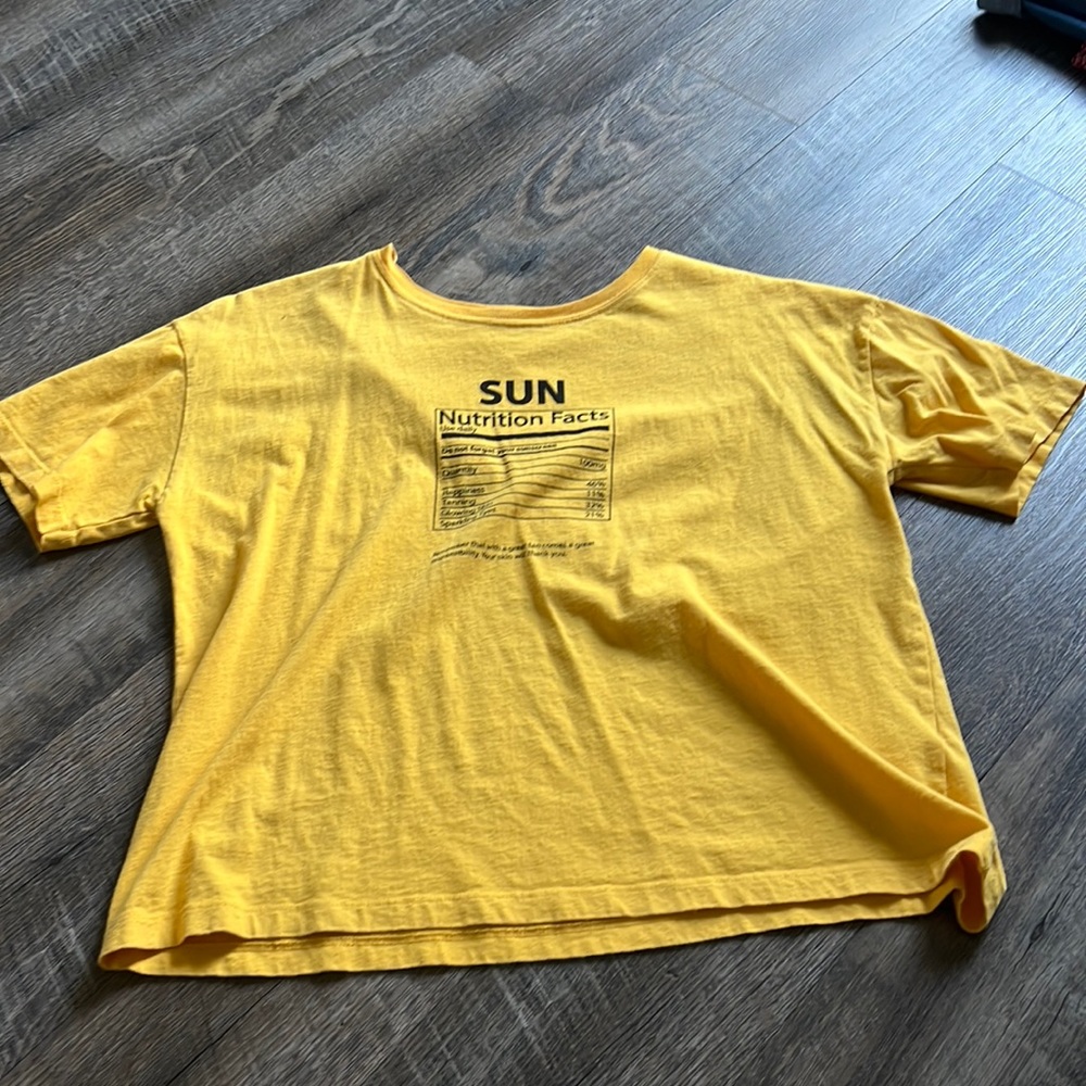 Yellow zara top